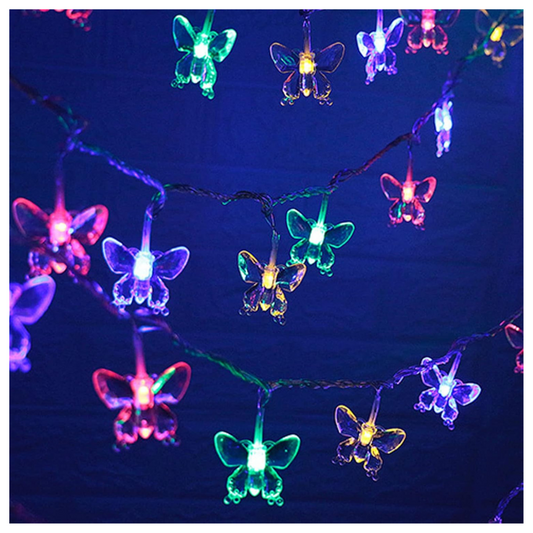 🦋 Guirnalda de Mariposas con Luces LED