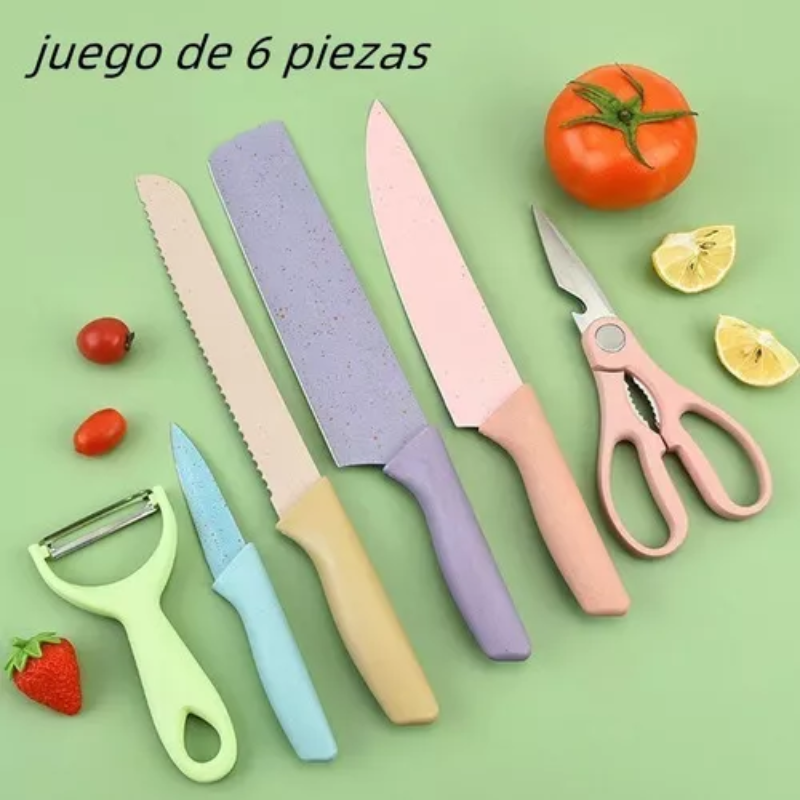 Juego De Cuchillos Profesionales 6 Pieza