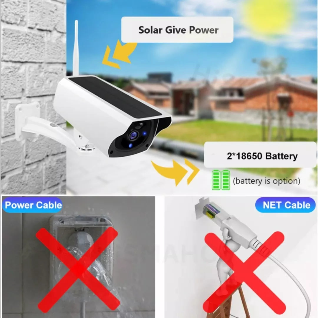 Cámara IP Solar de Exterior WiFi – Seguridad sin cables, energía ilimitada