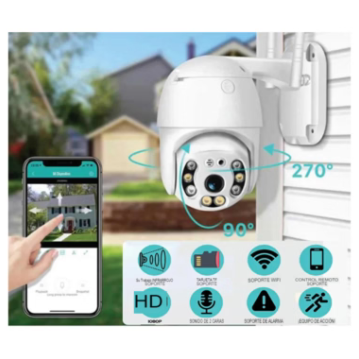 Cámara Domo Inalámbrica – Seguridad Inteligente al Alcance de Tu Mano