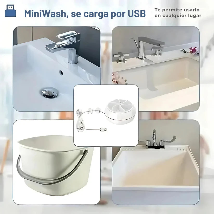 Mini Lavadora Portátil Usb