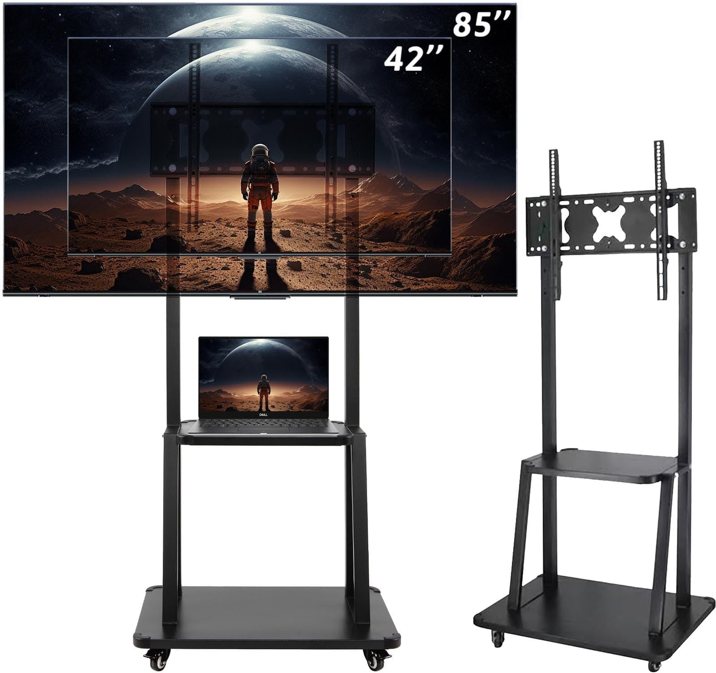 📺 Soporte TV 32" a 75" Smart Base Pedestal – Movilidad y Estilo para tu Espacio 🏠