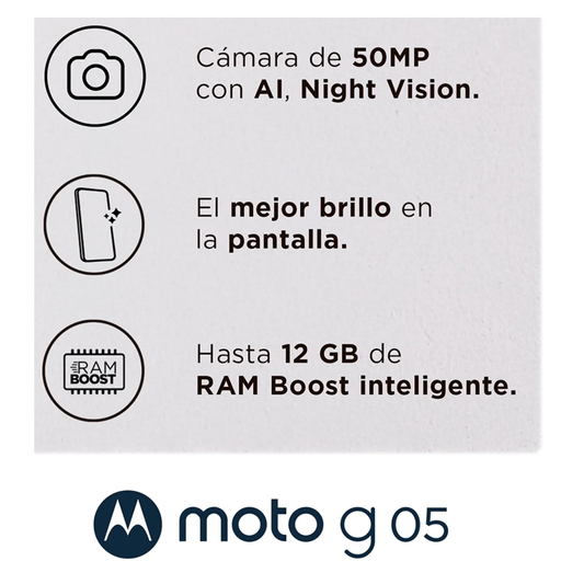Motorola Moto G05 64GB/4GB Forest Green Liberado | Vizium Chile