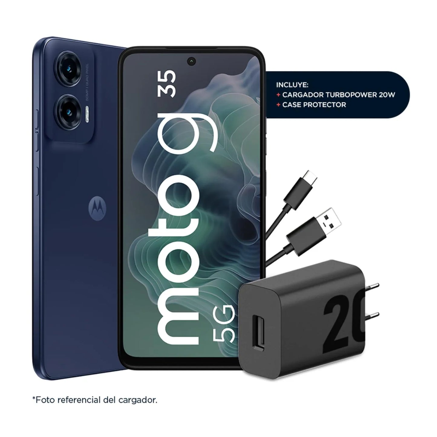 Motorola Moto G35 128GB/4GB Midnight Black Liberado | Vizium Chile