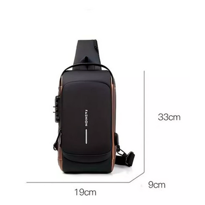 Bolso Bandolera Antirrobo con USB y Clave | Vizium