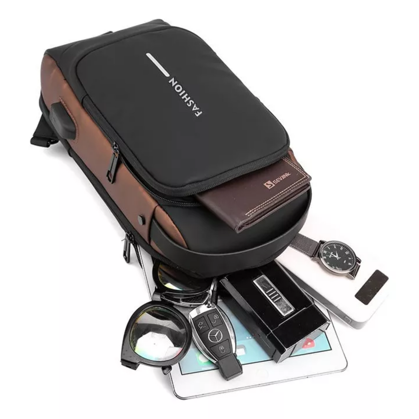 Bolso Bandolera Antirrobo con USB y Clave | Vizium