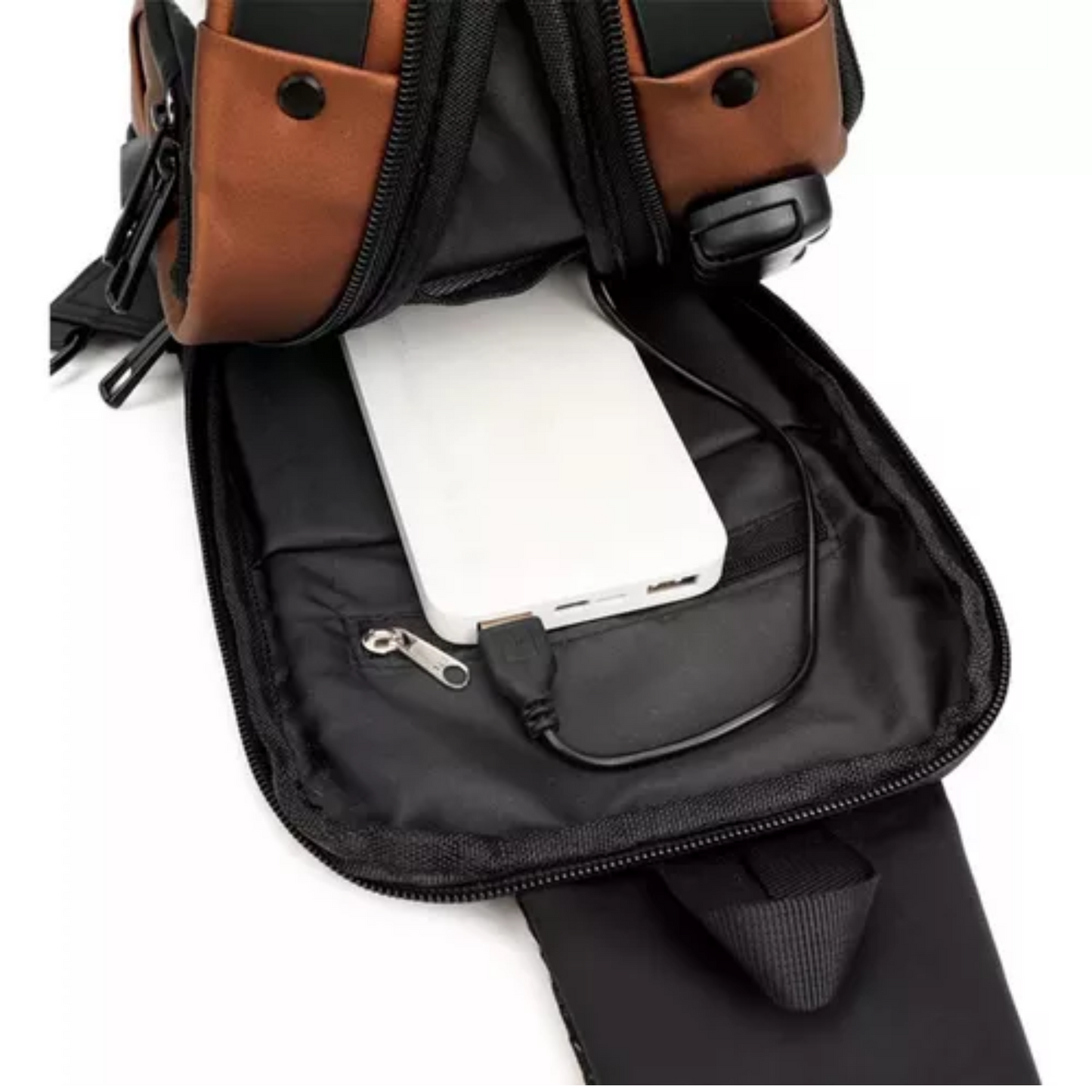 Bolso Bandolera Antirrobo con USB y Clave | Vizium