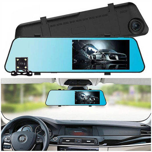 Espejo Retrovisor+Cámara Frontal y Retro