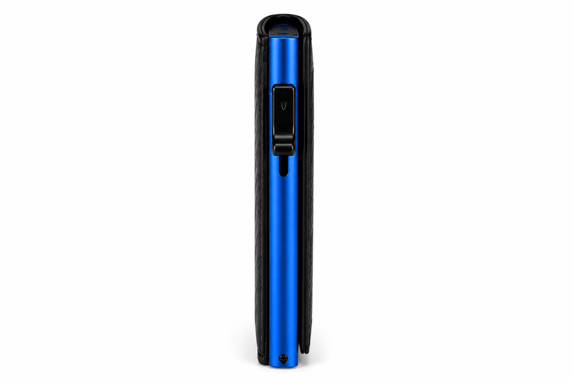 Billetera Tarjetero Vizium Pop Up RFID Fibra Carbono Premium