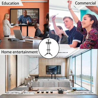 📺 Soporte TV 32" a 75" Smart Base Pedestal – Movilidad y Estilo para tu Espacio 🏠