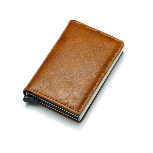 Billetera Tarjetero RFID Antirrobo – Cuero PU Premium