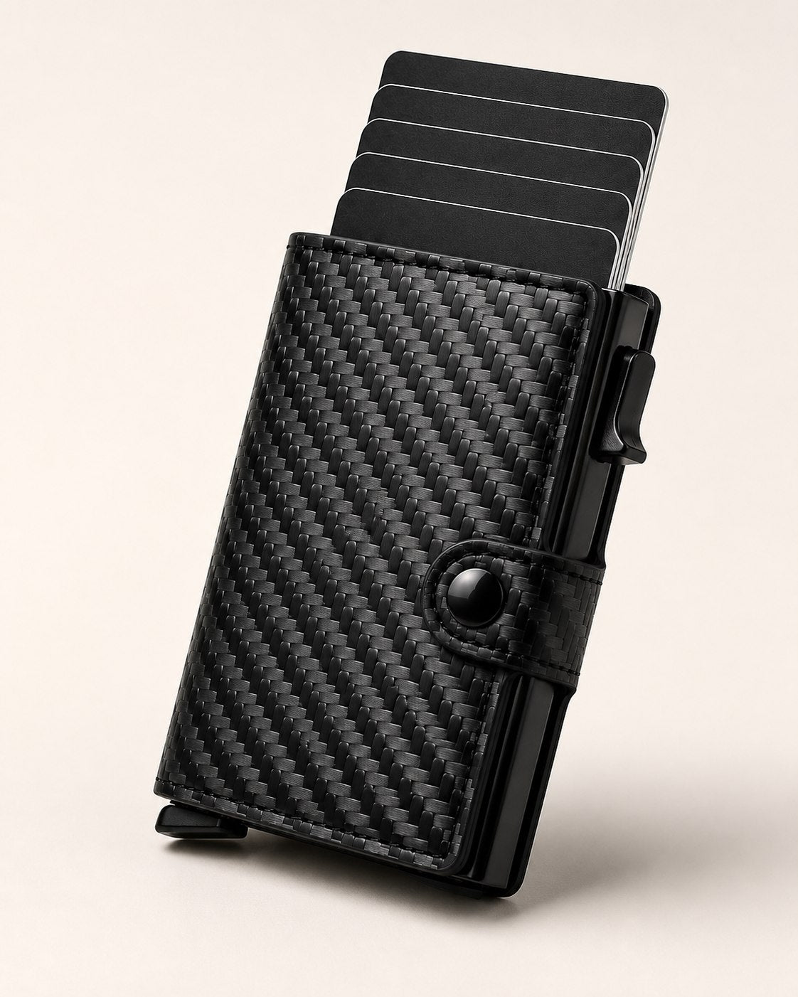 VIZIUM Smart Wallet Fibra de Carbono con mecanismo de acceso rápido