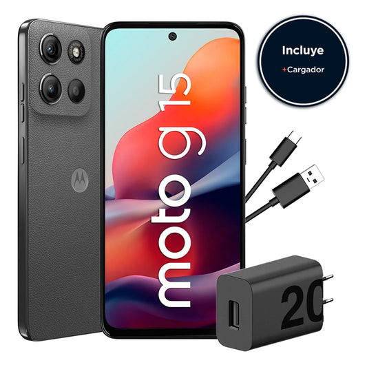 Motorola Moto G15 128GB/4GB Gravity Grey Liberado | Vizium Chile