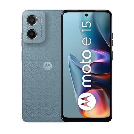 Motorola Moto E15 64GB 2GB RAM Azul – Smartphone Libre con Batería Duradera