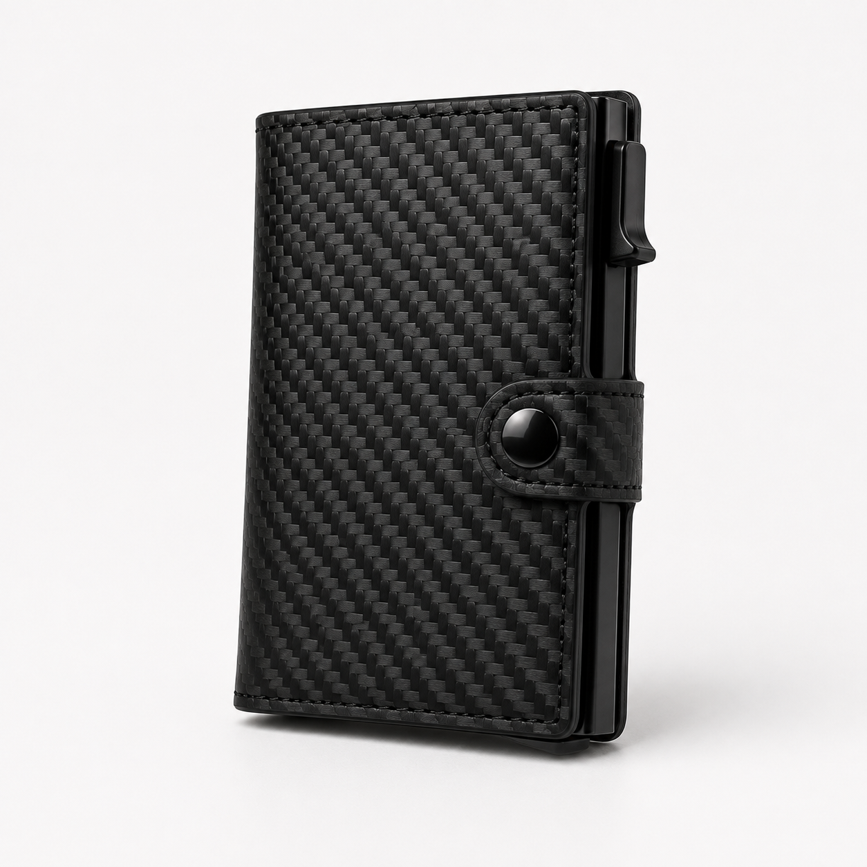 Billetera RFID VIZIUM Smart Wallet — Negro Fibra de Carbono